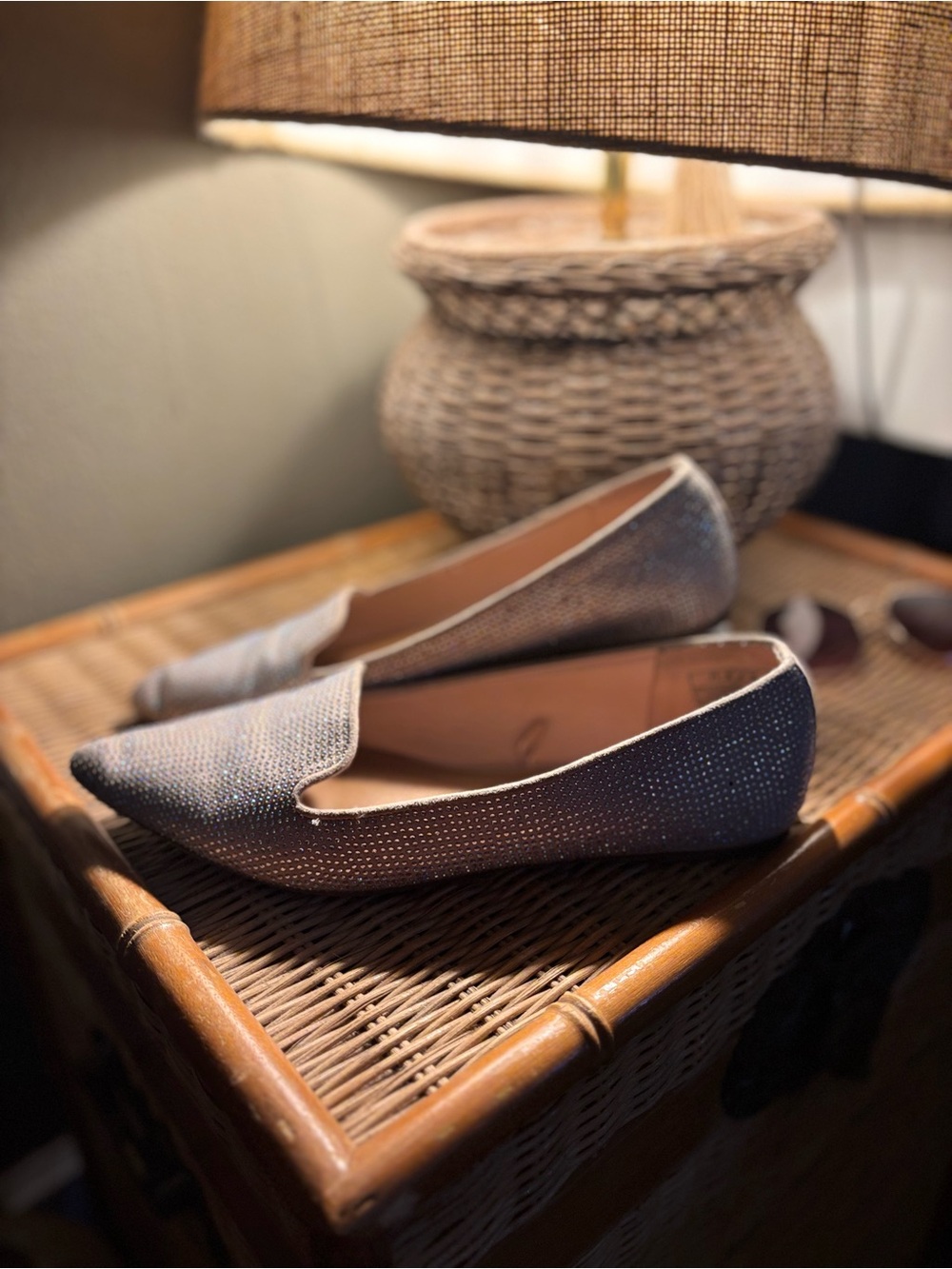 Women's Sparkle Slip-On Flats